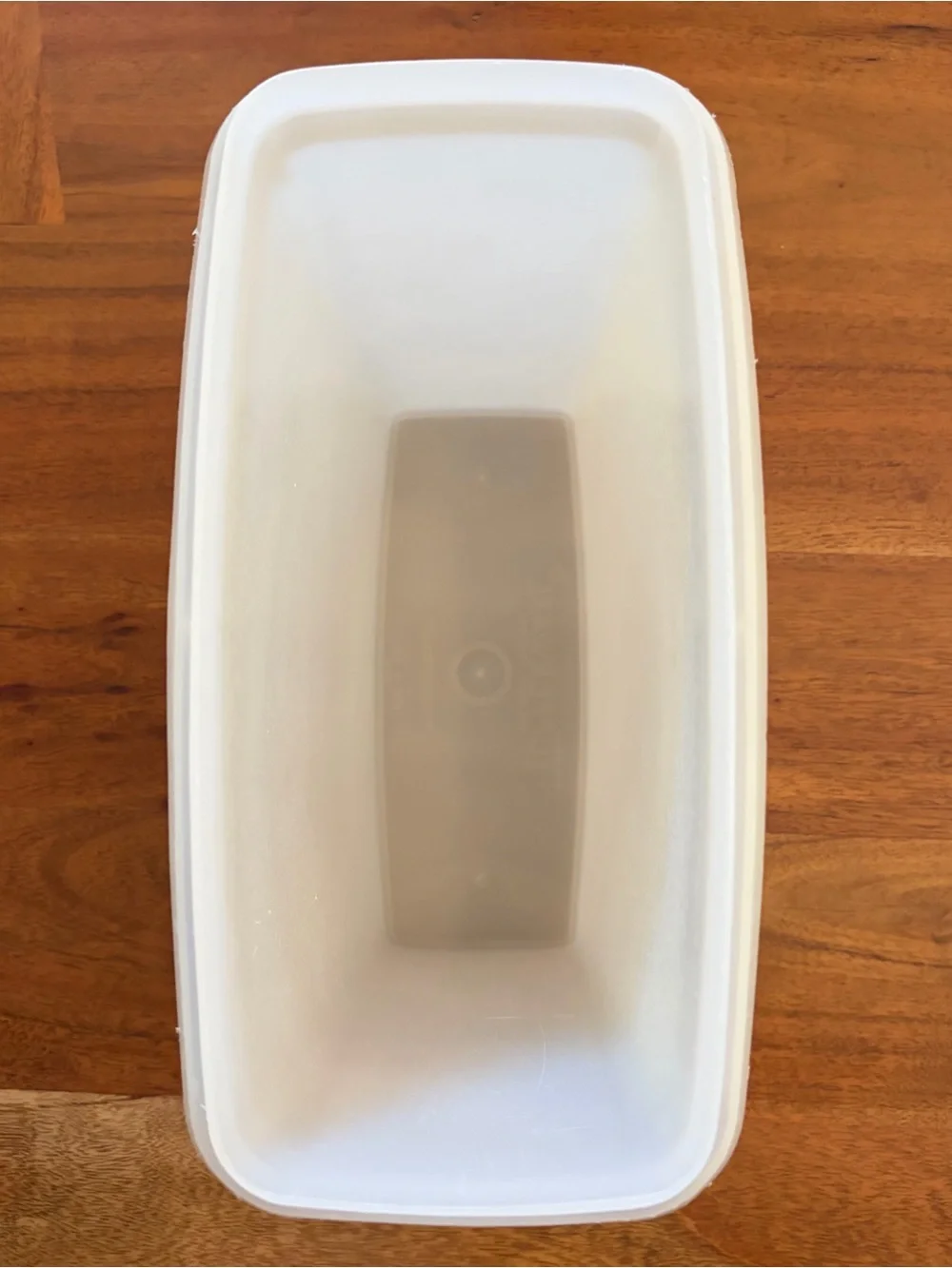 TWO Vintage Tupperware Cereal Keeper Containers #269 w/ Almond Clear Flip Lids